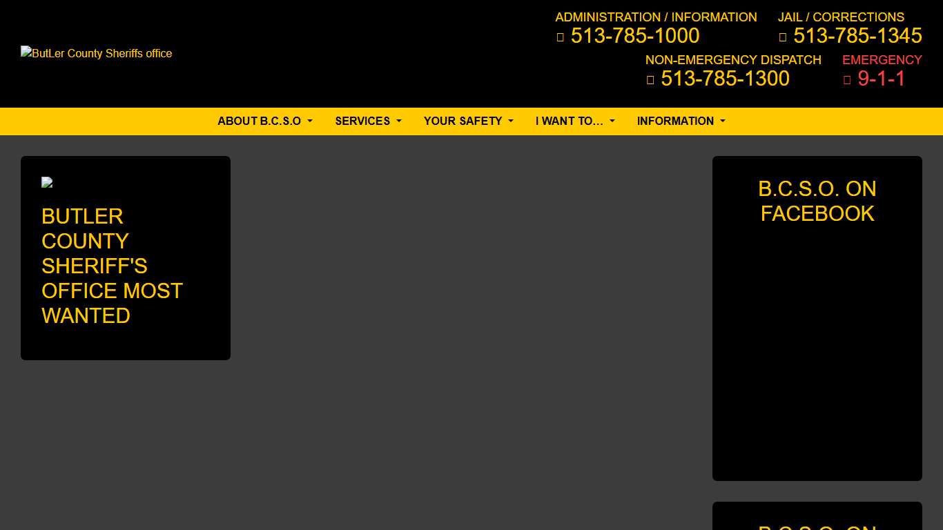 BCSO Most Wanted Butler County Sheriff’s Office